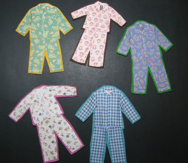 Flannel Board Five Pairs of Pajamas