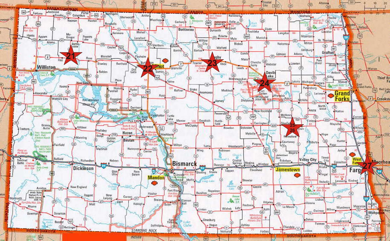 Nd Roads Map