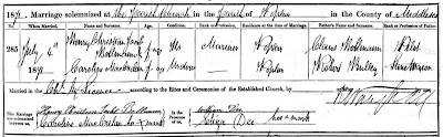 Wedding Registration on Marriage Registration Of Caroline To Henry Bollmann