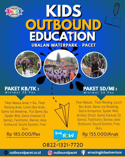 Ubalan Waterpark Pacet, Paket Outbound Anak di Ubalan Pacet 