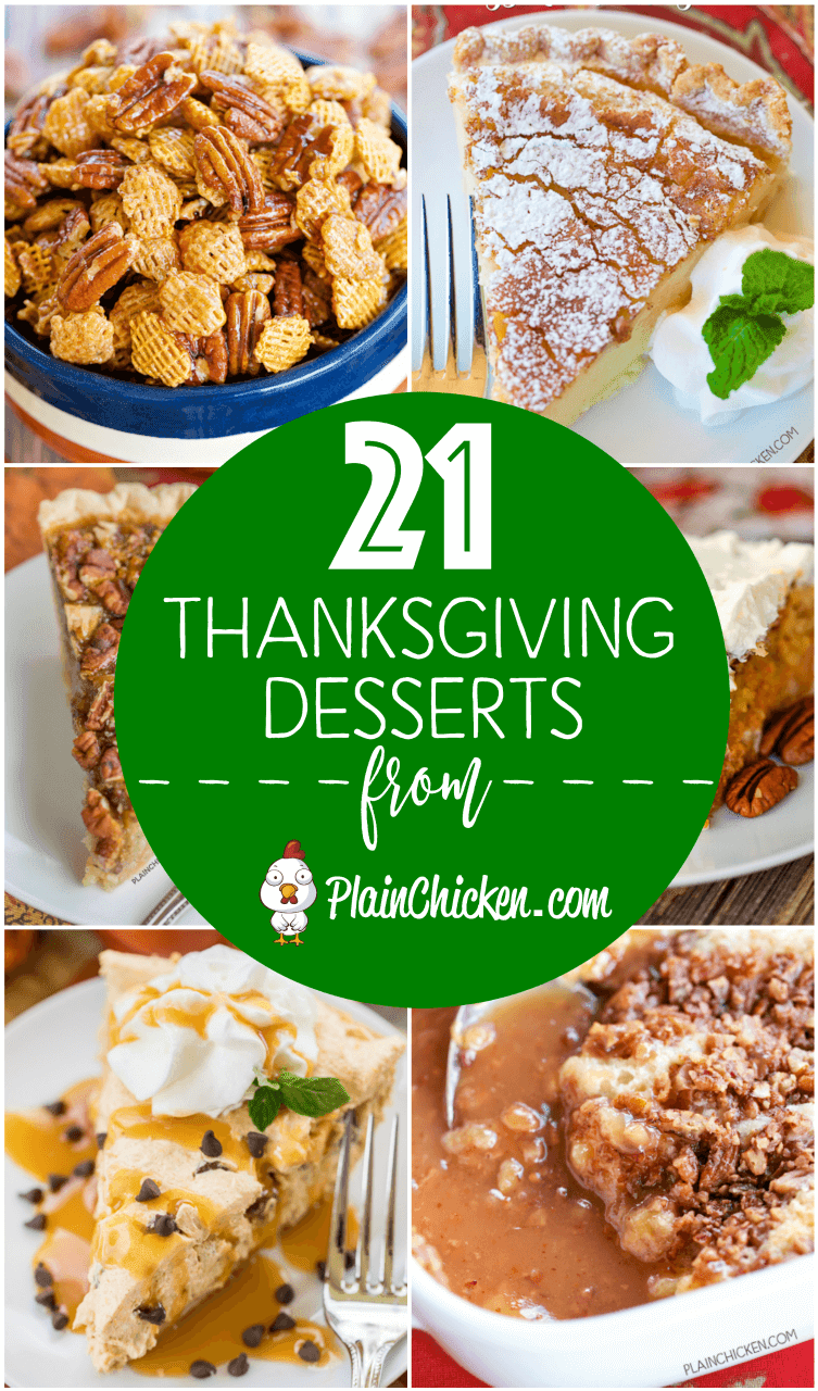 21 of the BEST Thanksgiving Desserts | Plain Chicken®