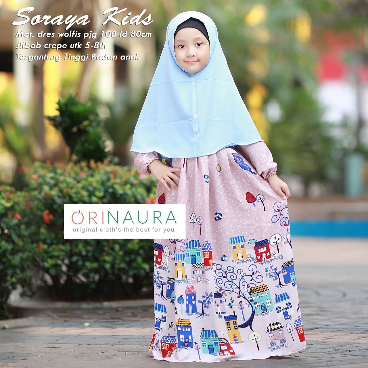 Jual Baju Hijab Couple Ibu dan Anak - Soraya Couple By Ori 