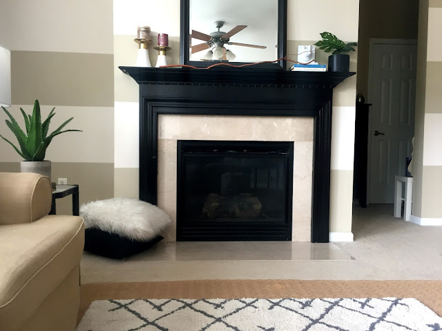 How to Paint Your Fireplace - Black