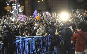 Puerta del Sol, Madrid, Portugal Spain, Spanish, Police, Brutality, Against, Peaceful, Protesters, Photos, Fascist, NWO