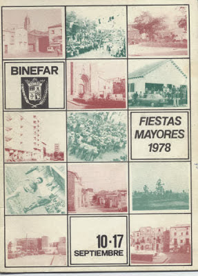 Carteles Fiestas de Binéfar y programas
