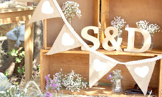 letras en relieve para bodas
