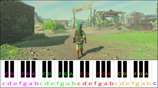 Lon Lon Ranch (The Legend Of Zelda) Piano / Keyboard Easy Letter Notes for Beginners