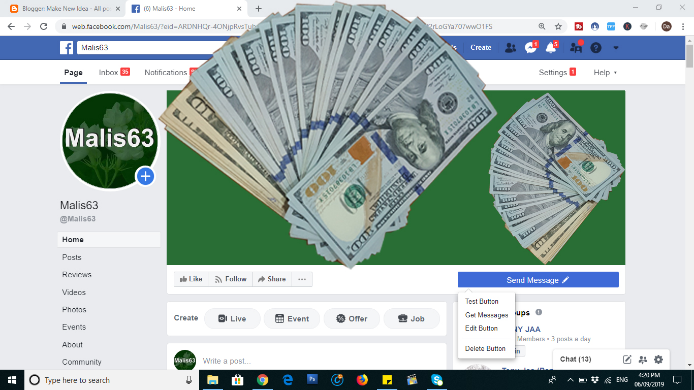 how to make money online facebook page