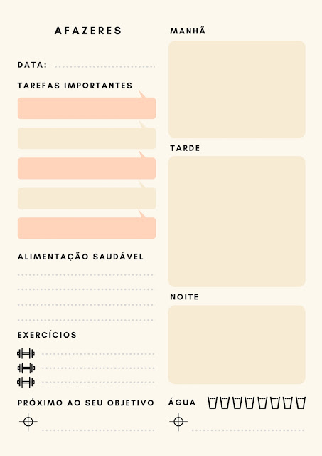 freebies, organizaçao, planner, planner diário, planner para imprimir