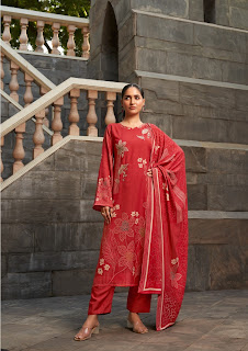 Mumtaz Rizwana Viscose Pashmina Printed Dress Pakistani Suit Catalog 