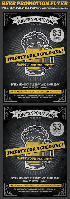  Beer Promotion Happy Hour Flyer Template v2