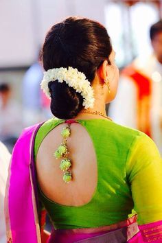 18 Indian Wedding Hairstyles with Jasmine Flowers  Bling 
