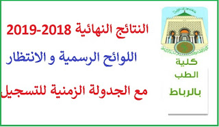  النتائج النهائية مباراة ولوج كلية الطب الرباط تحميل اللوائح الرسمية والانتظار2018-2019