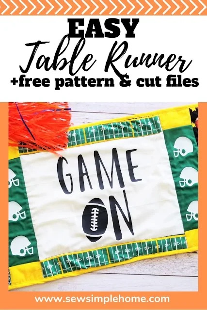 Follow this free pattern and step by step tutorial to learn how to sew a table runner revolving around your favorite sports team or season.