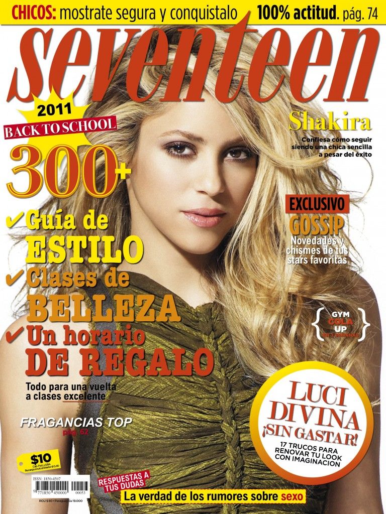 Shakira Hairstyle Trends: Shakira Magazine Cover Pictures