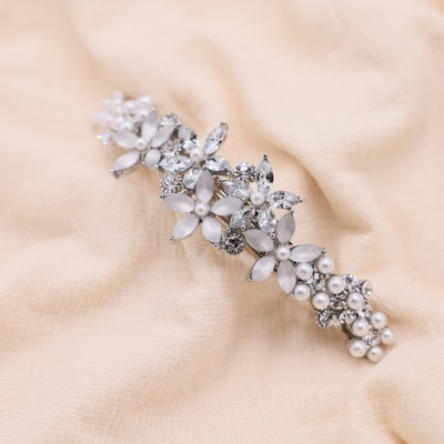 Pearl or stone studded hair clips