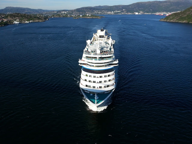 Cruise ship AIDAsol in Bergen, Norway; Fjords Cruise; Ships in Bergen