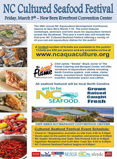 local, NC, seafood, NCDAC, aquaculture, good eats, New Bern, crawfish, tilapia, striped bass, oysters, NC eats, Got To Be NC, NC