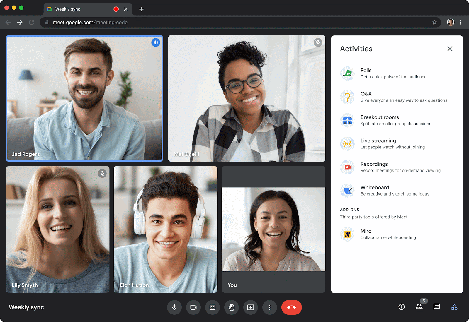 Google Workspace Updates: Use Miro Within Google Meet For An Immersive And  Collaborative Whiteboard Experience
