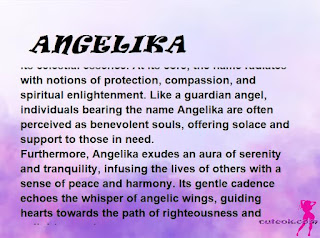 ▷ meaning of the name ANGELIKA (✔)