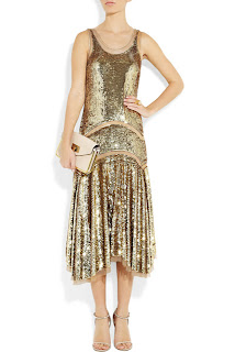 Metallic sequin dress