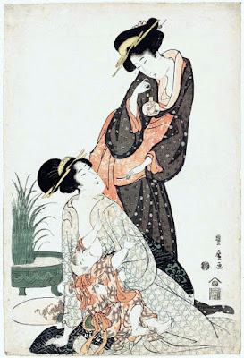 Ukiyo-e. Träsnitt. Utagawa Toyohiro.