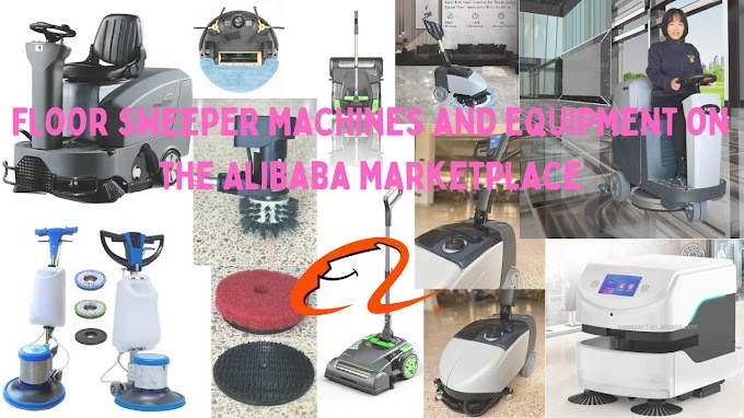 Floor sweeper machines and equipment on the Alibaba marketplace