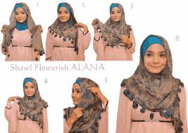 Cara memakai kerudung yang cantik / Tutorial hijabers tahun 2013