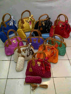 Tas Webe Terbaru Tas Webe Alma Ori HK + Dompet Biru Merah Pink Kuning Orange Hijau Supplier Eceran harga Grosir 