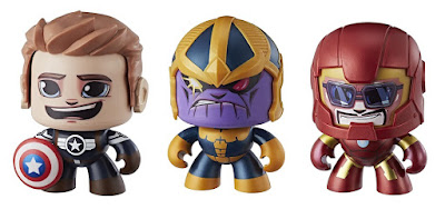 Marvel Mighty Muggs Mini Figure Series 3 by Hasbro - Captain America Steve Rogers, Thanos & Iron Man