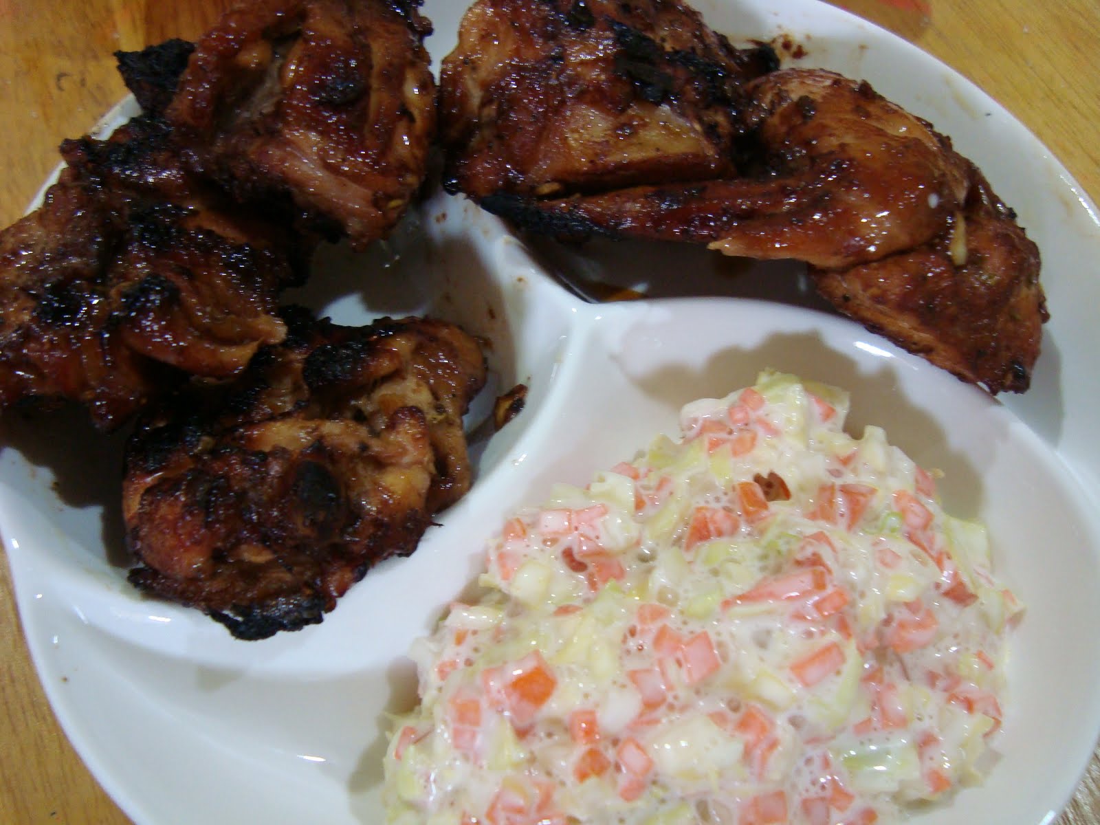 Dari dalam hati: Ayam Panggang Oregano + Coleslaw