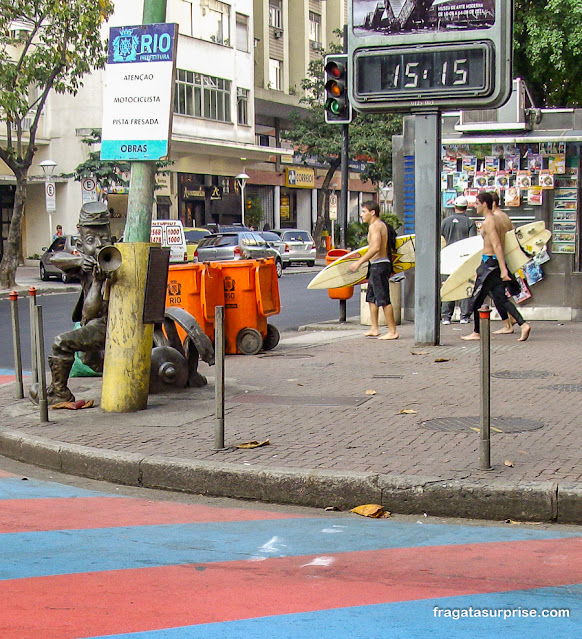 Estátua do Corneteiro Lopes em Ipanema, Rio de Janeiro