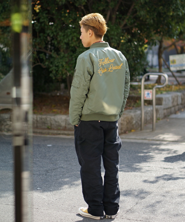 【CALEE/キャリー】CALEE MA-1 Jacket × Canvas Overall STYLING!