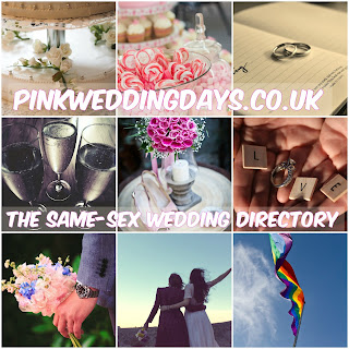 Collage of wedding images and LGBT couples.