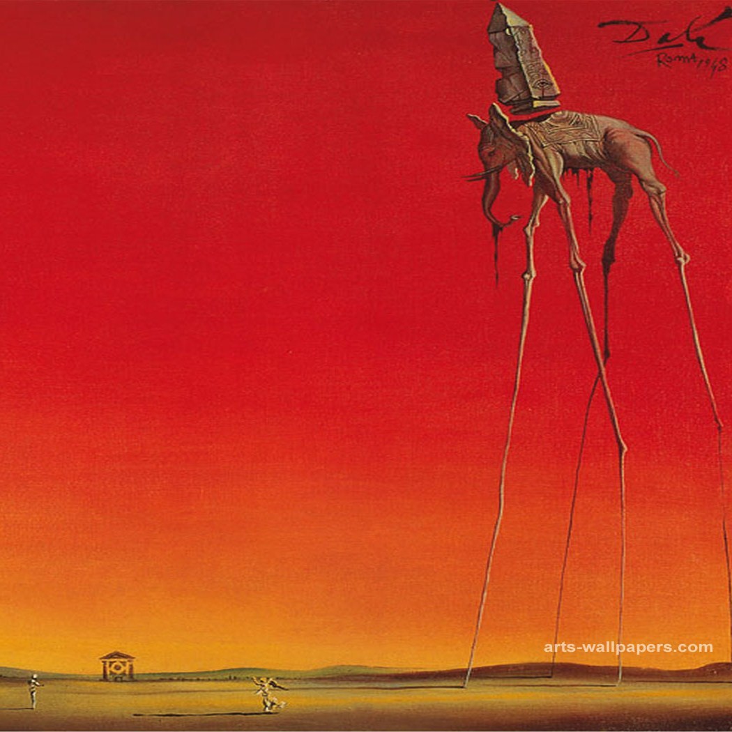 Displaying 20&gt; Images For - Dali Elephant Painting