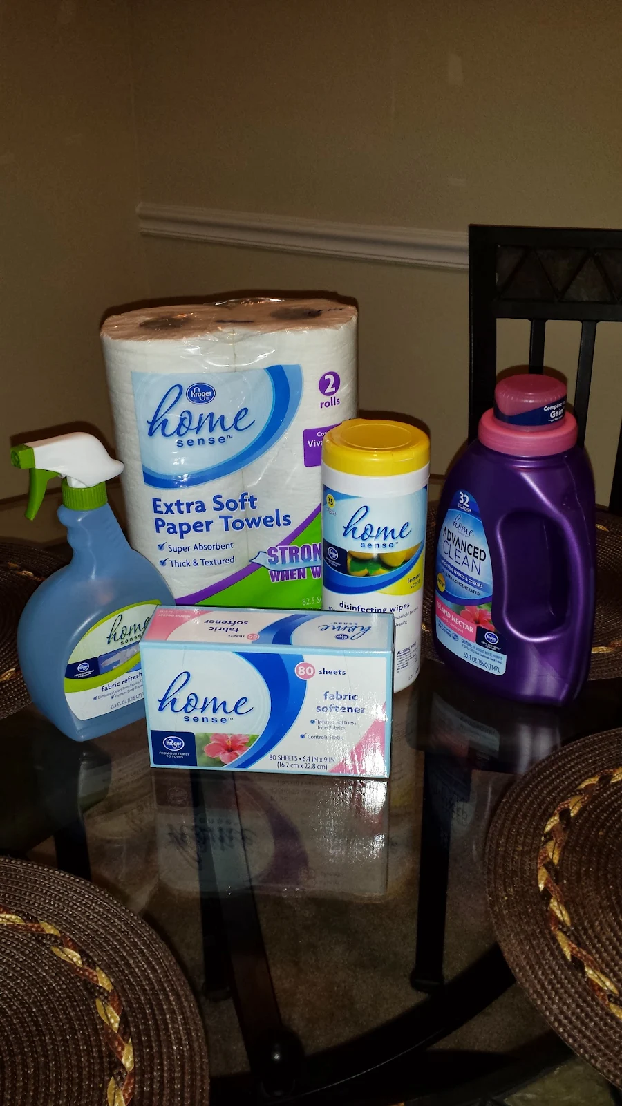 Kroger's Home Sense Household Products