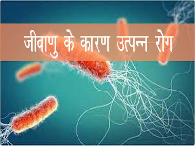 जीवाणु (बैक्टीरिया) के कारण उत्पन्न रोग |Disease caused by bacteria