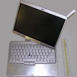 HP Compaq Tablet PC 2710p - Size Comparison