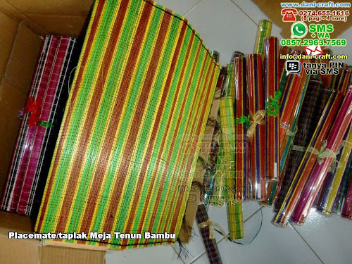 Placematetaplak Meja Tenun Bambu Bambu Lidi Tangerang