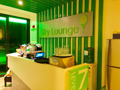 Lime Hotel Boracay Sky Lounge Bar in a pop of colors
