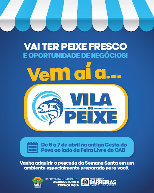 Feira do peixe é confirmada pela prefeitura de Barreiras 