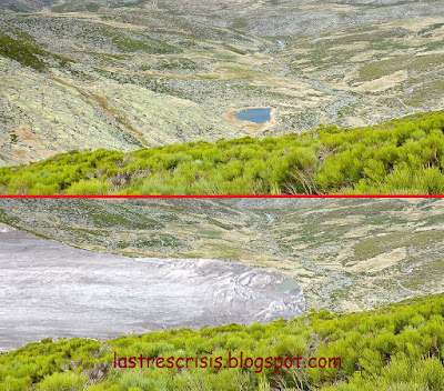 comparación glaciar de la hoya del cura