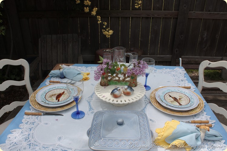 Spring Tablescape-Bargain Decorating with Laurie