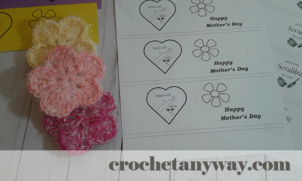 Mother's day labels for crochet items