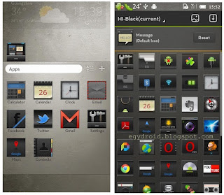 Hi Black GO Launcher Theme