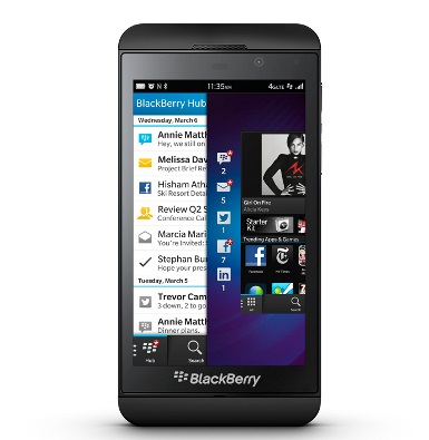 BlackBerry Z10 Price and availability