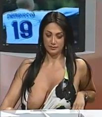 Girl showed her assets on live television