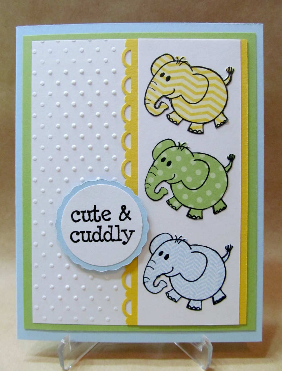 Savvy Handmade Cards: Cute & Cuddly Baby Card