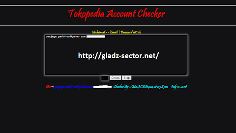 [PHP] SCRIPT Tokopedia Account Checker