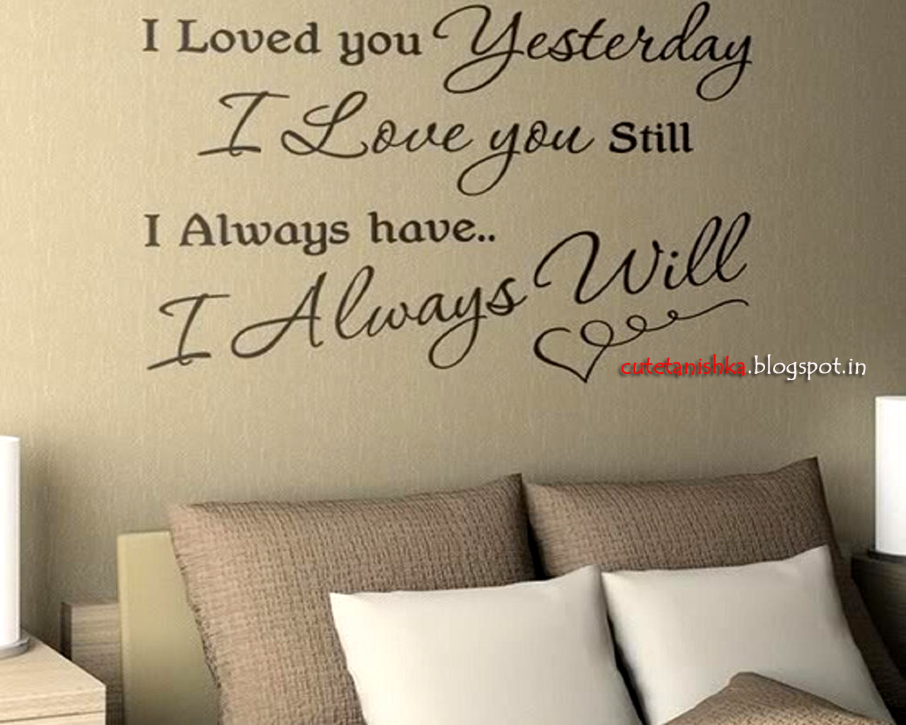 I Will Always Love You Romantic Quote Wallpaper For 